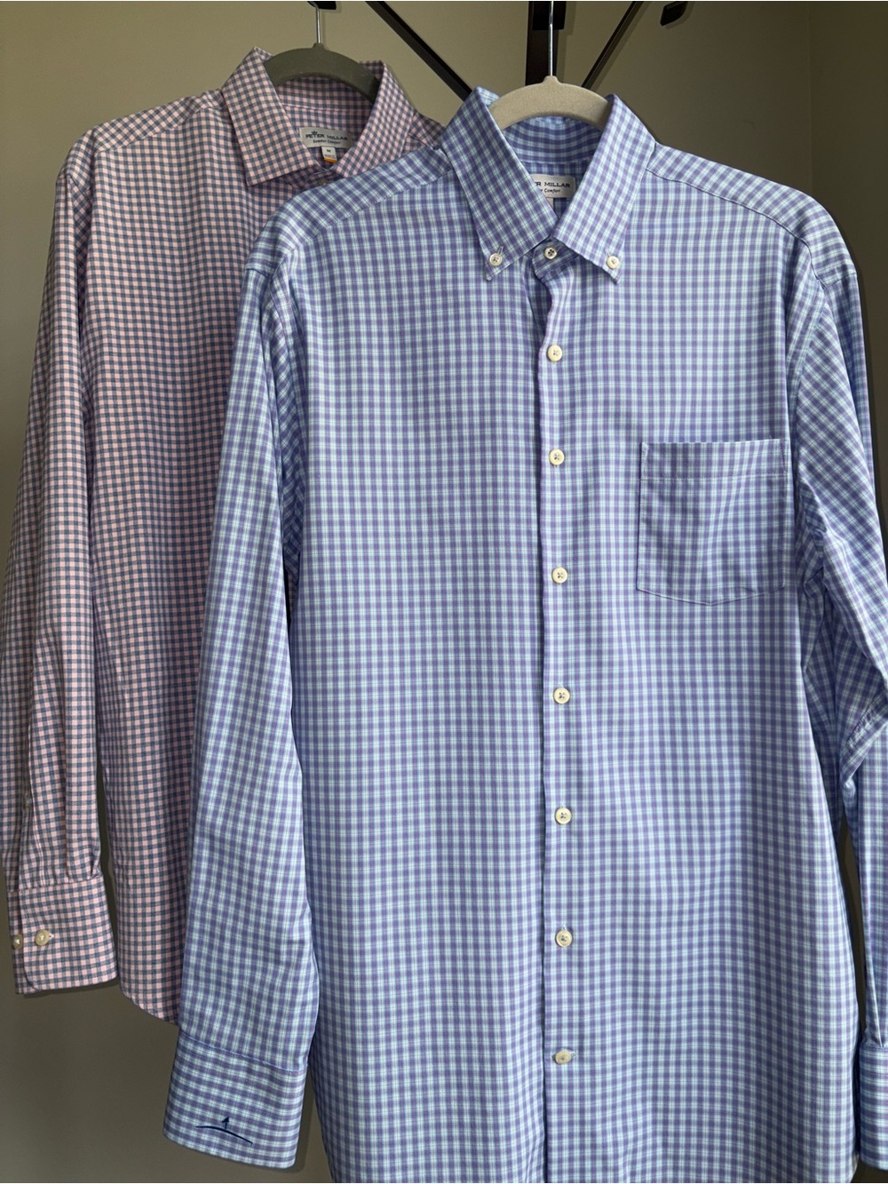 Peter Millar Summer Comfort Lot of 2 Performance Button Front Shirts Medium Golf